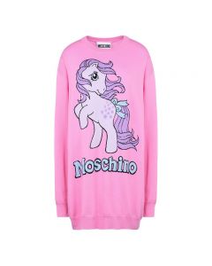 Moschino My Little Pony Women Long Sleeves Minidress Rose