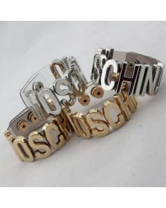 Moschino Logo Women Transparent Bracelets