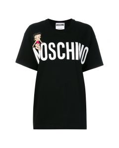 Moschino Betty Boop Women Short Sleeves T-Shirt Black